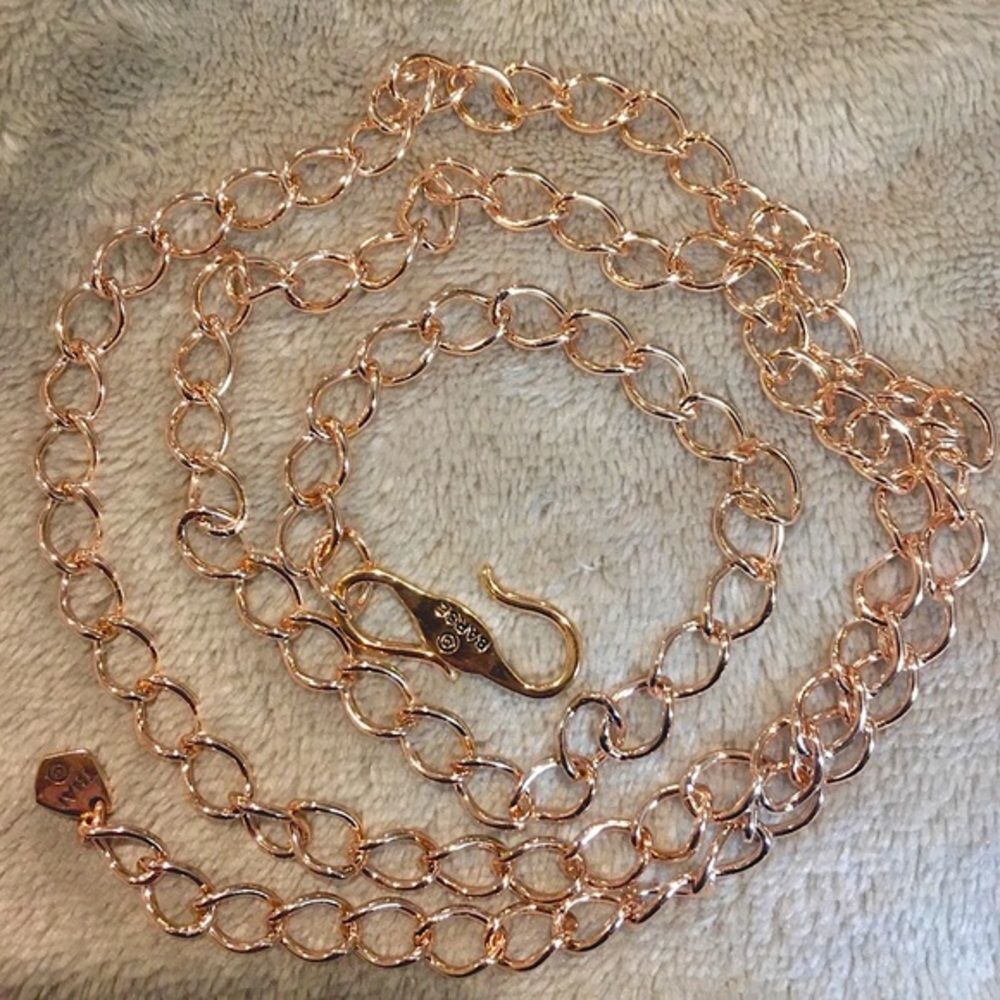 Barse Copper Open Link Necklace Large Link Chain 26” Nwt